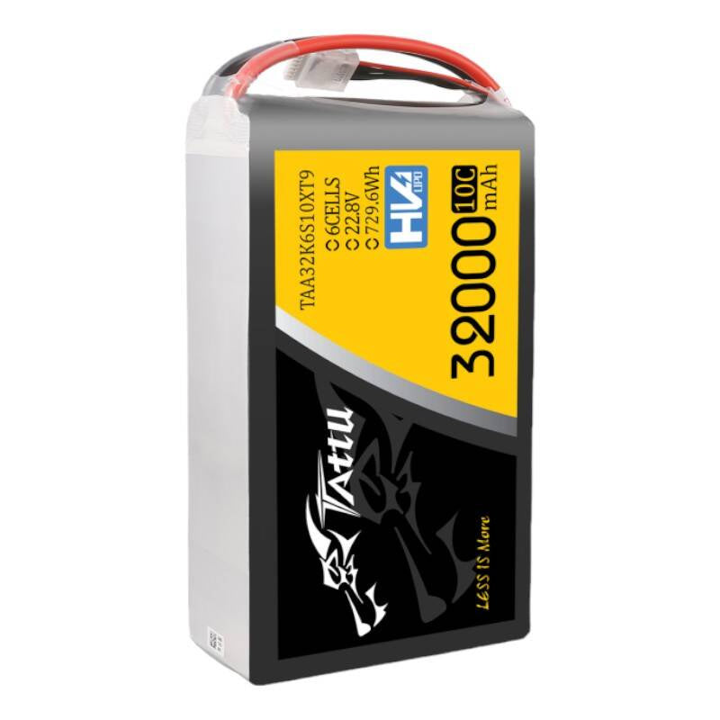 Tattu LiPo-batteripakke 32000mAh 22.8V 10C 6S1P med XT90-S