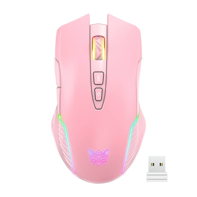 ONIKUMA CW905 trådløs 2.4G gamingmus lyserød