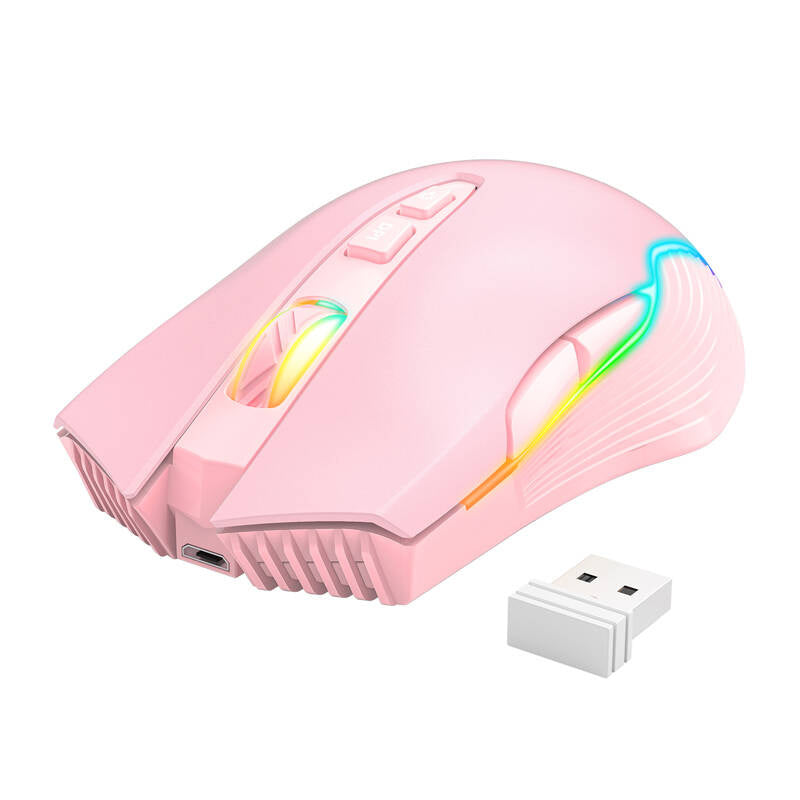 ONIKUMA CW905 trådløs 2.4G gamingmus lyserød