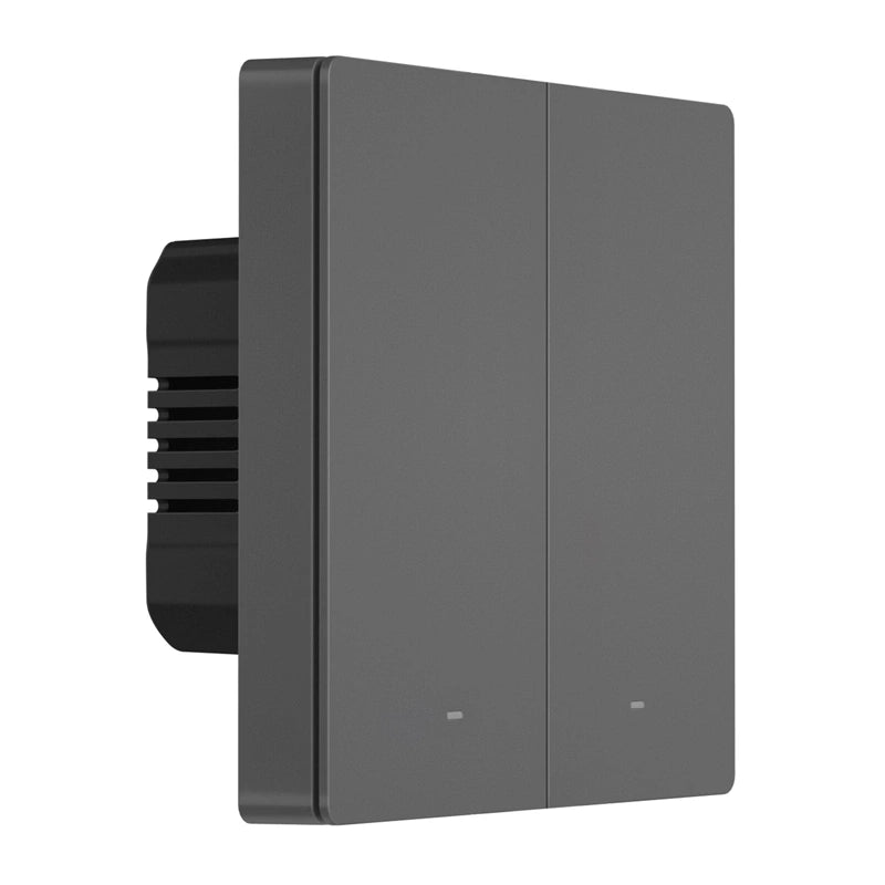 Sonoff M5 2C smart WiFi-vægkontakt, grå (2-kanals)