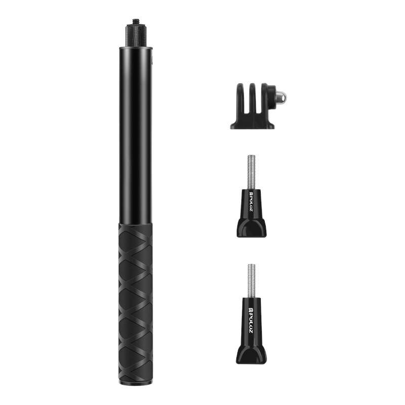 Puluz metal-selfiestang 110 cm til actionkameraer (inkl. Osmo Action 5 Pro, Insta360 X5 / X4 / X3)