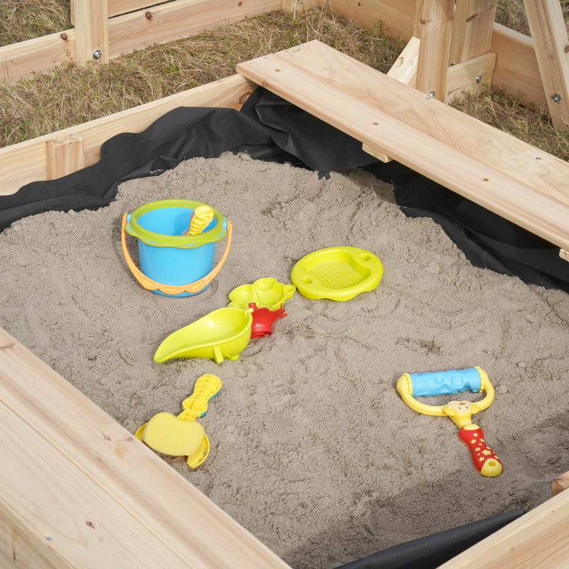AXI Dex Klatrestativ med Sandkasse, Monkey Bars og Picnicbord