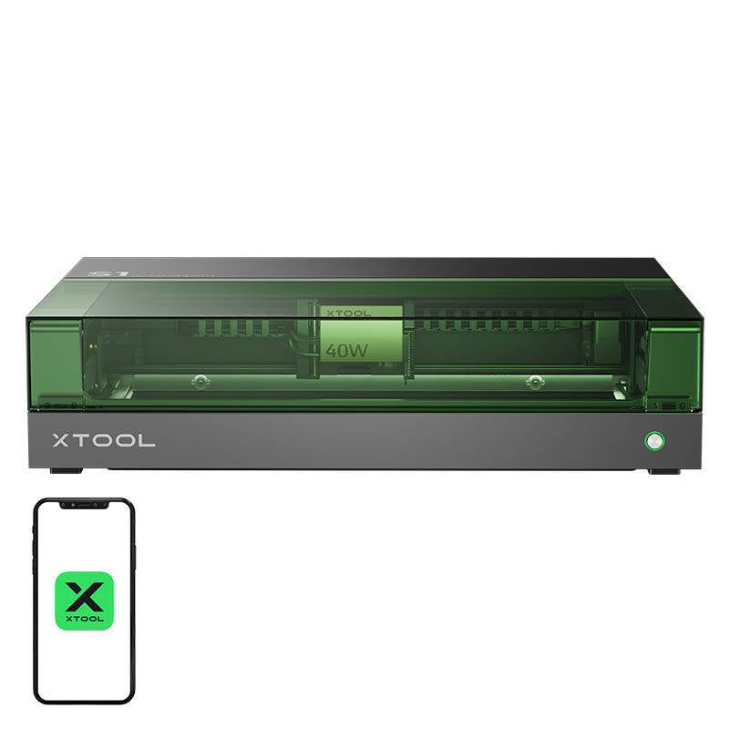 xTool S1 40W Basic 2-i-1 lasergraveringsmaskine (sort)