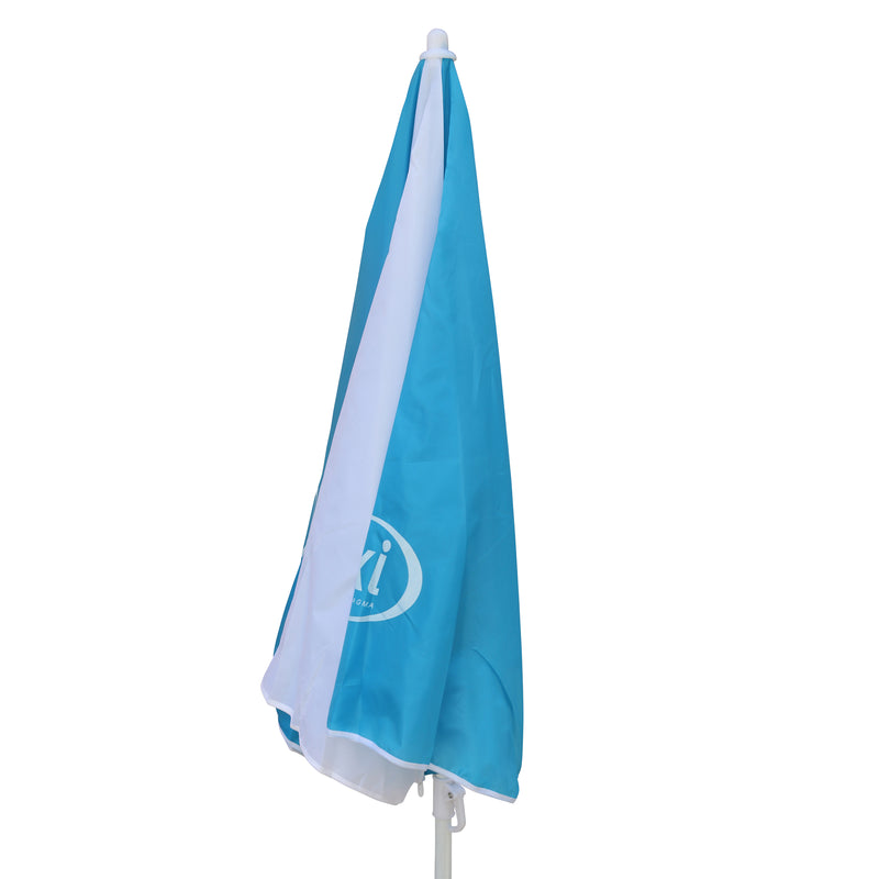 AXI Parasol Ø125 cm - Blå/Hvid