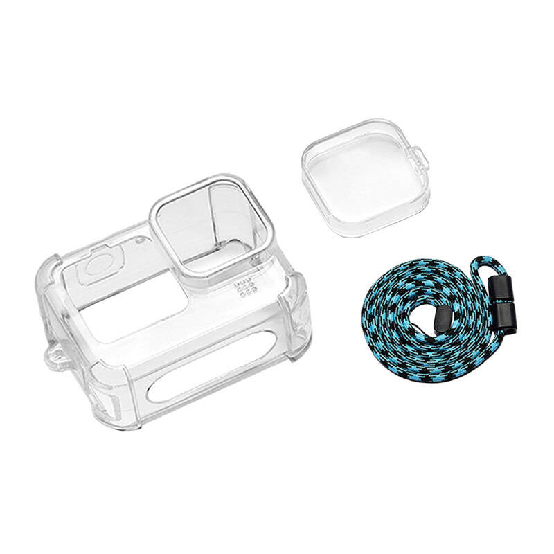 PULUZ etui med linsedæksel og halsrem til GoPro Hero 9 / 10 / 11
