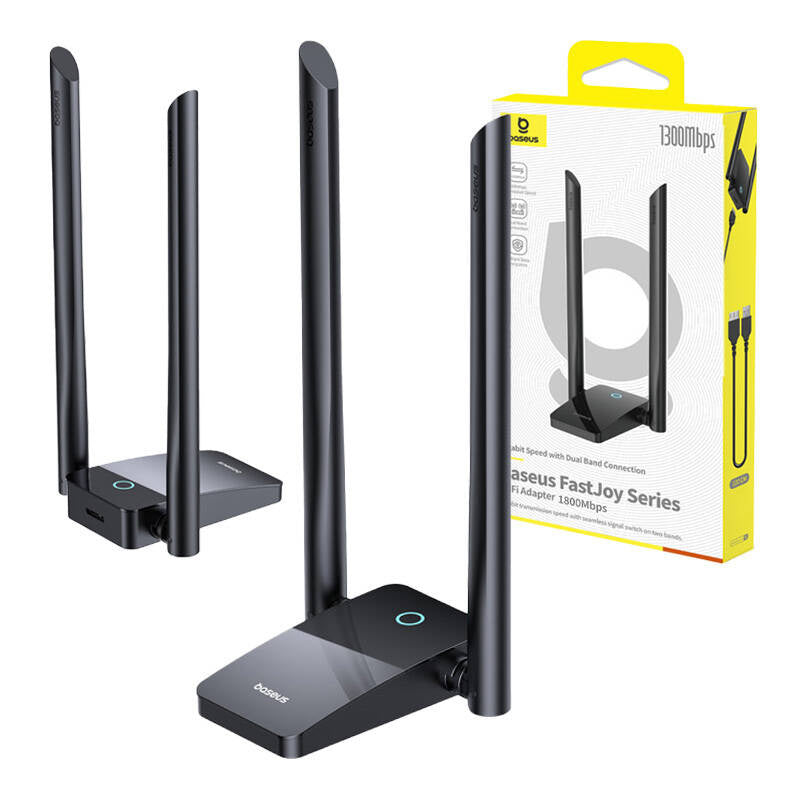 Baseus FastJoy WiFi-adapter 1800Mbps (sort)