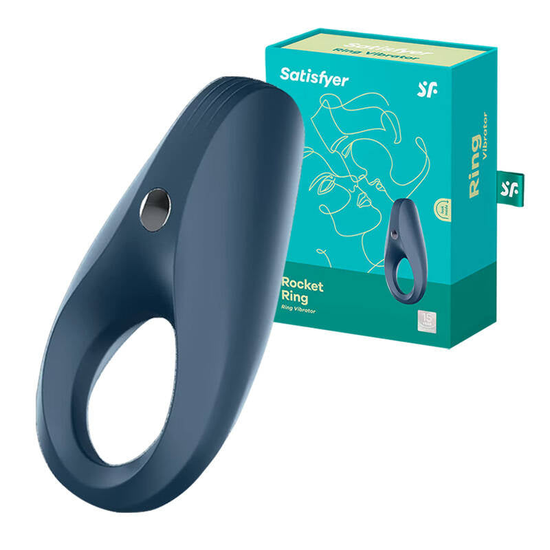 Satisfyer Rocket Ring vibrationsring (mørkeblå)
