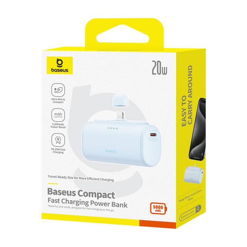 OS-Baseus Compact IP powerbank 5000mAh 20W (blå)