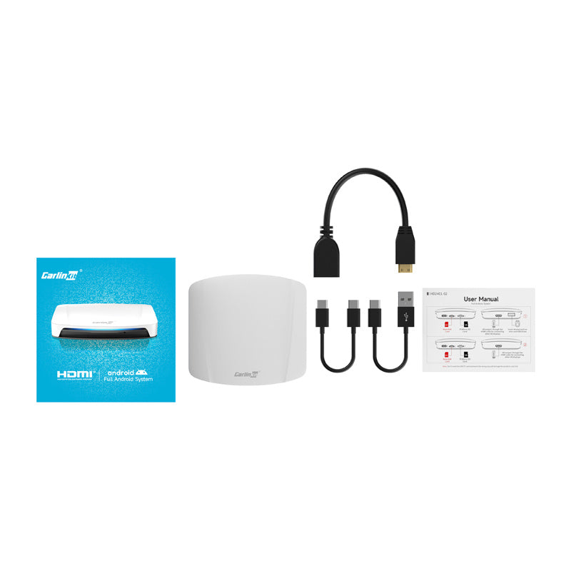 Carlinkit CPC200-Tbox UHD trådløs Carplay/Android-adapter (hvid)