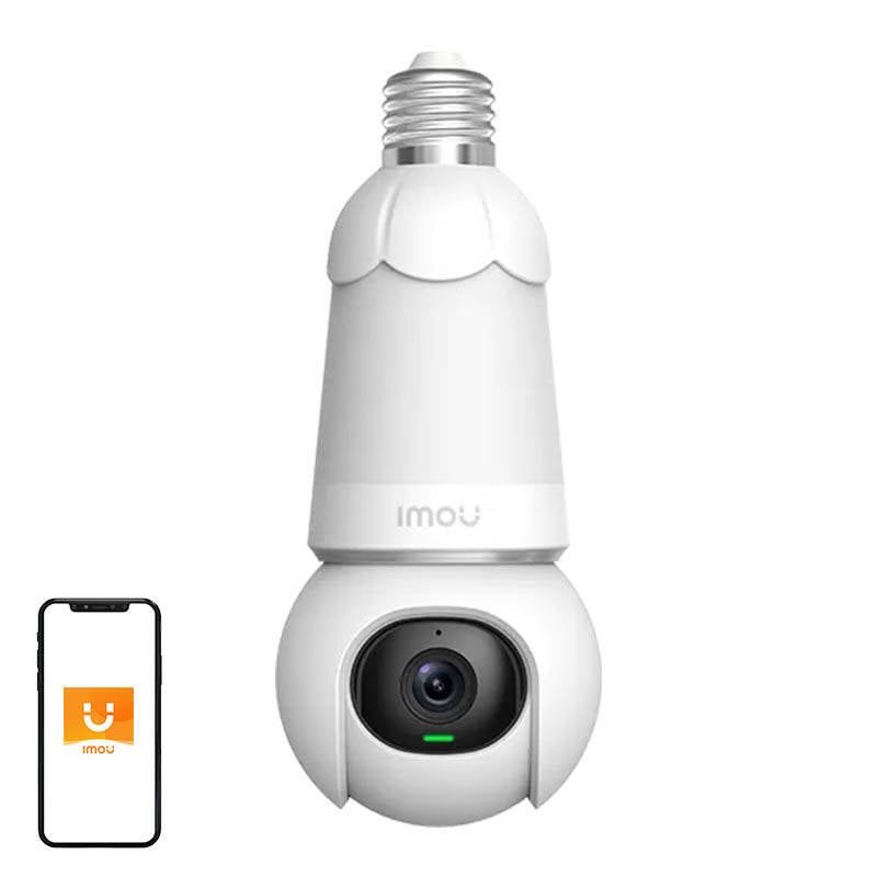 IMOU Bulb Cam 2-i-1 pære og 360° udendørs WiFi-kamera 5MP