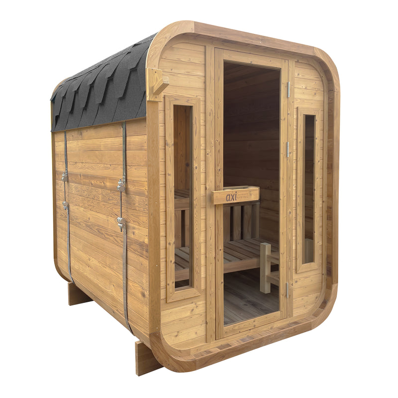 AXI Kubus Udendørs Sauna Thermowood 2-4 Personer - ekskl. Saunaovn
