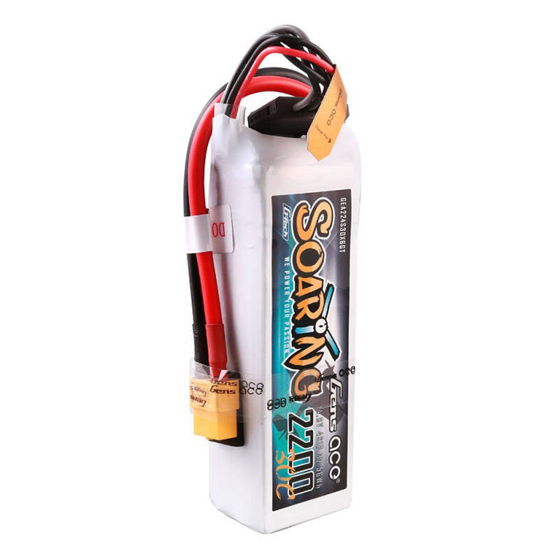 Gens Ace G-Tech Soaring LiPo-batteripakke 2200mAh 14.8V 30C 4S1P med XT60-stik