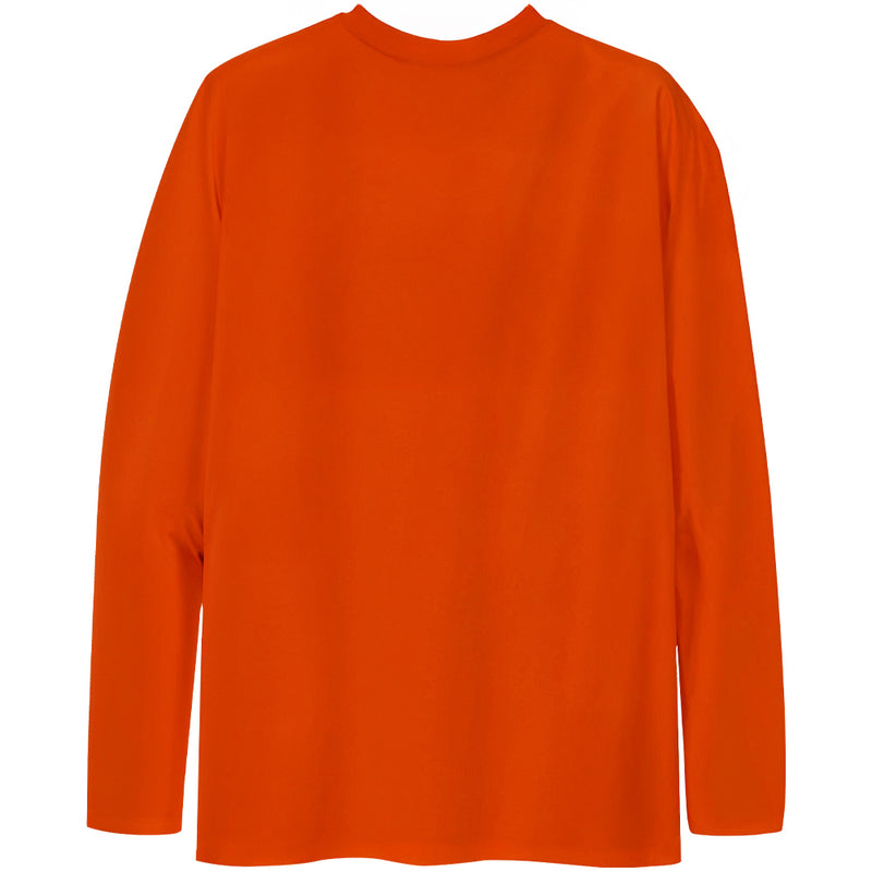 Virtus.pro langærmet trøje med velourlogo, farve: orange, størrelse