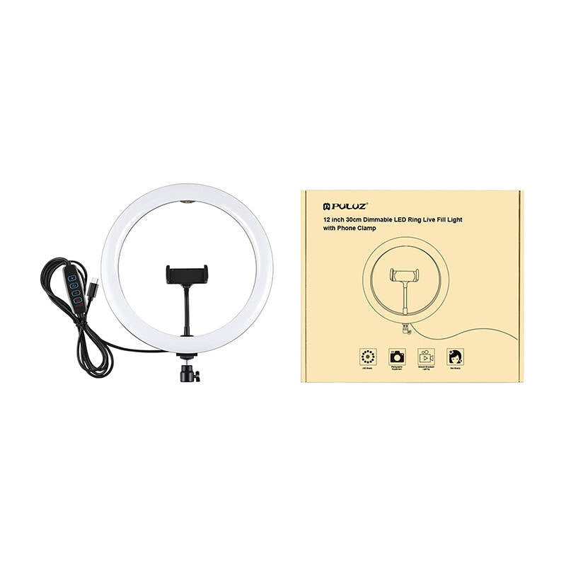 PULUZ ringlys med telefonholder