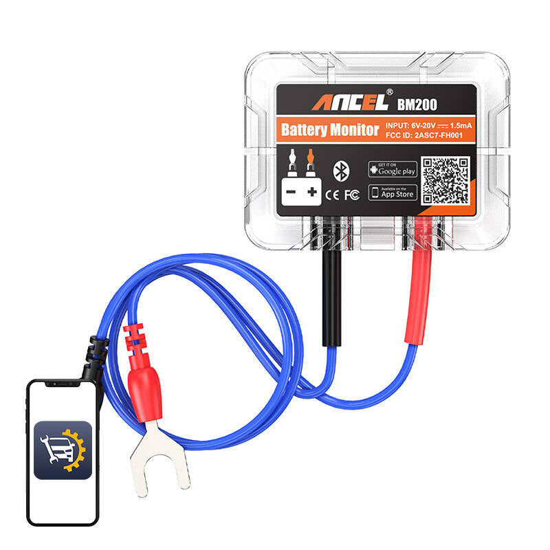 Ancel BM200 Bluetooth-batteritester 6-20V DC