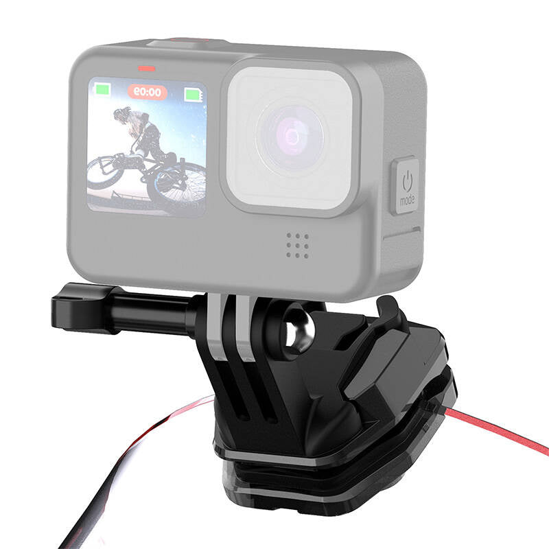 PULUZ forrudeklemme til motorcykel til actionkameraer (DJI Osmo Action 4, GoPro Hero 12, Insta360 Ace Pro / X4) (sort)