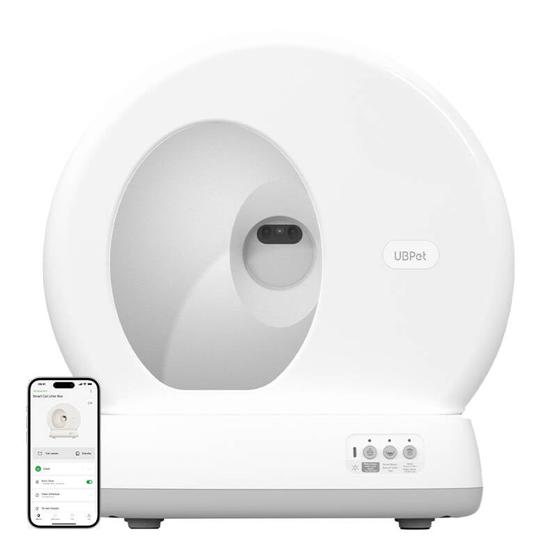 UBPet C10 Pro selvrensende kattebakke med kamera