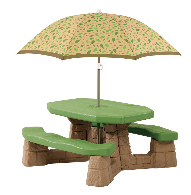 Step2 Naturally Playful picnicbord med parasol