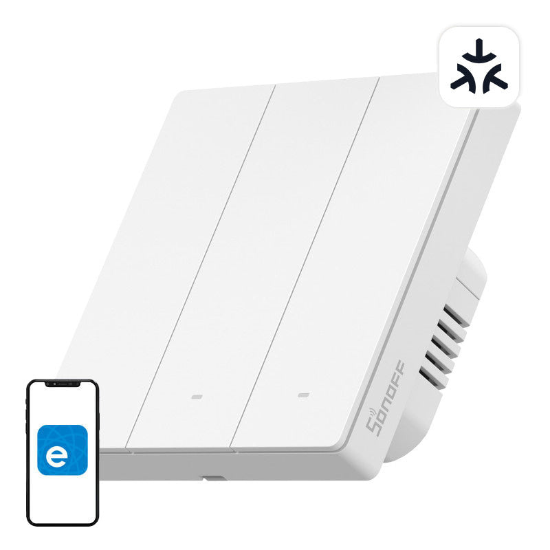 SONOFF M5-3C-86W WiFi Matter smart vægkontakt (3-kanals)