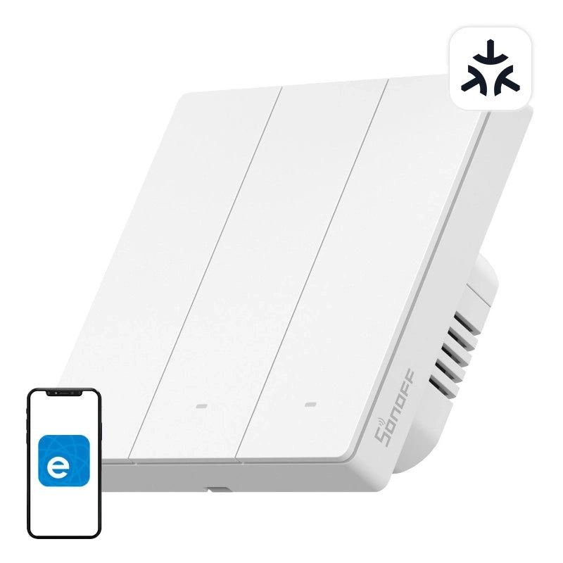 SONOFF M5-3C-86W WiFi Matter smart vægkontakt (3-kanals)