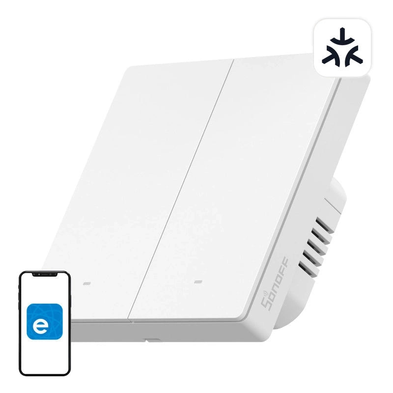 SONOFF M5-2C-86W WiFi Matter smart vægkontakt (2-kanals)