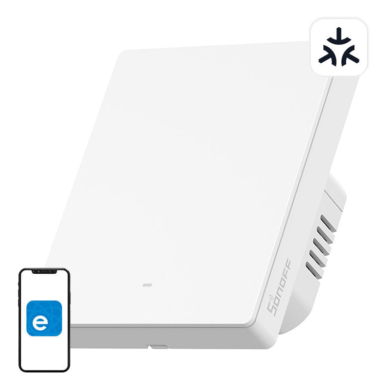 SONOFF M5-1C-80W WiFi Matter smart vægkontakt (1-kanals, til ramme)