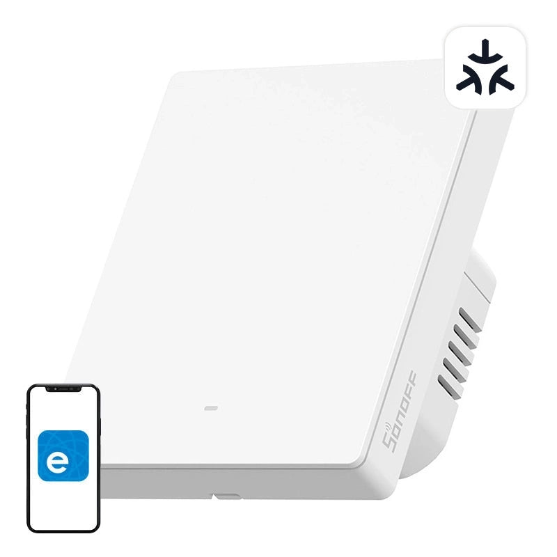 SONOFF M5-1C-80W WiFi Matter smart vægkontakt (1-kanals, til ramme)
