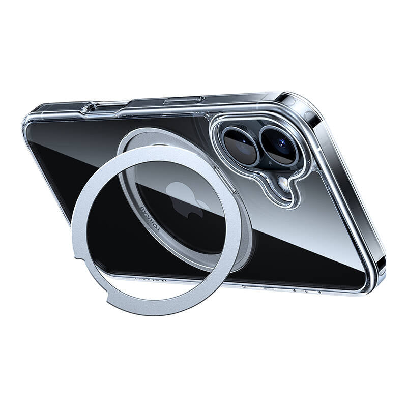 Torras Ostand Pro cover til iPhone 16 (gennemsigtig)