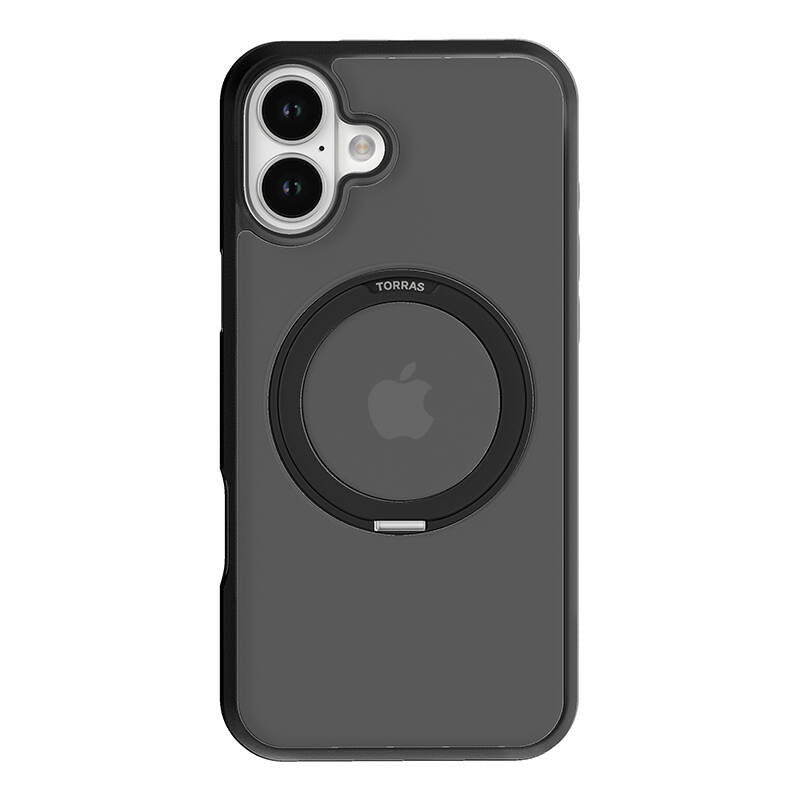 Torras Ostand Pro cover til iPhone 16 Plus (sort)