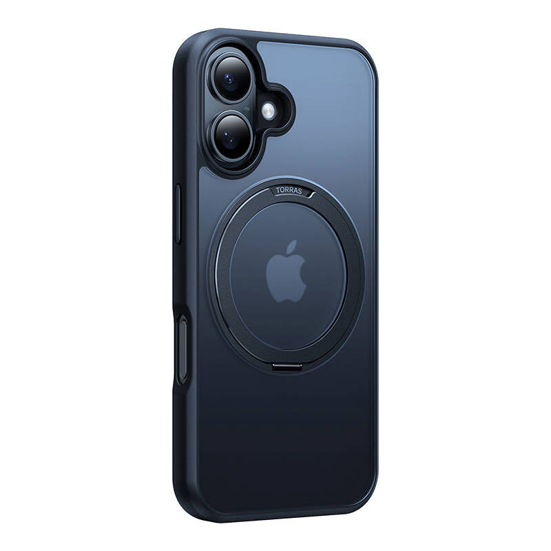 Torras Ostand Pro cover til iPhone 16 Plus (sort)