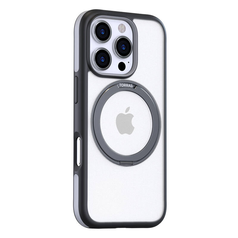 Torras Ostand R Fusion cover til iPhone 16 Pro (sort)
