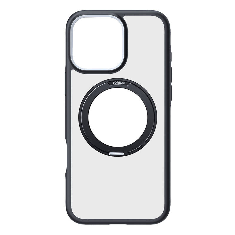 Torras Ostand R Fusion cover til iPhone 16 Pro Max (sort)