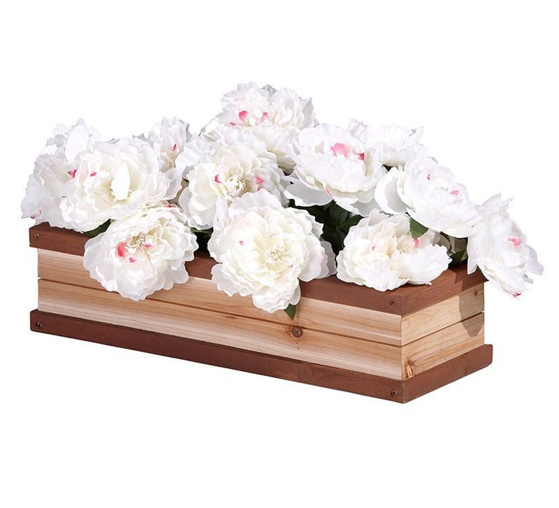 Blomsterkasse til legehus (brun)
