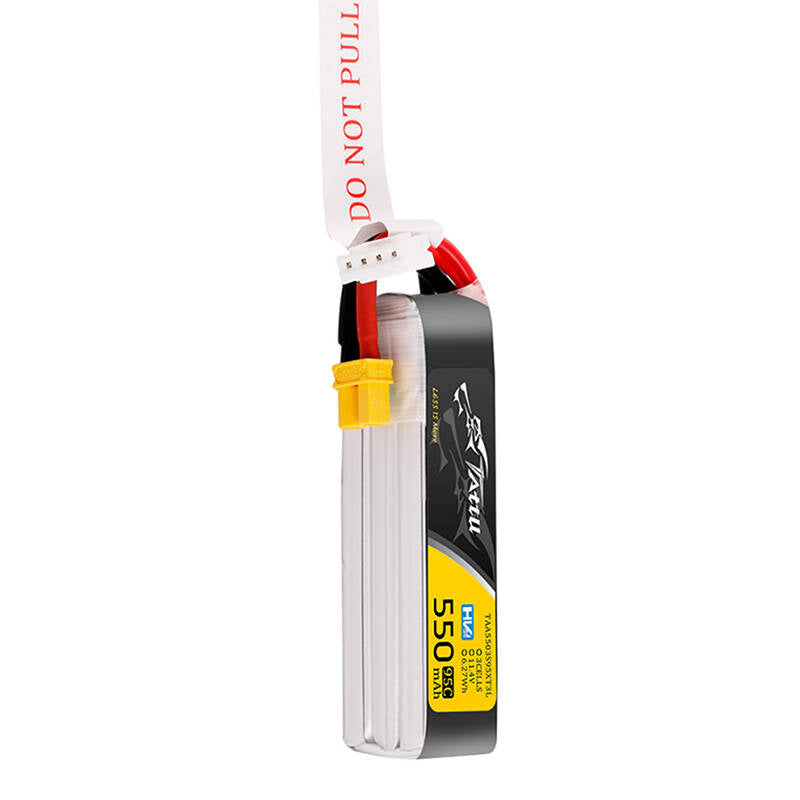 Tattu 3S HV LiPo-batteri 550mAh 95C 11.4V med XT30-stik, Long-Pack