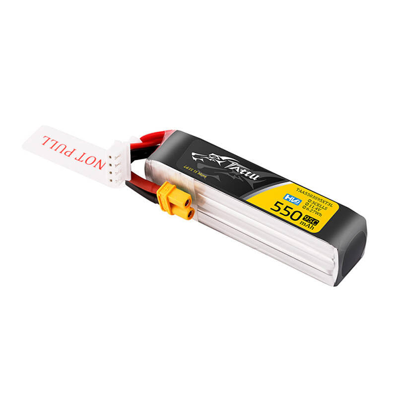 Tattu 3S HV LiPo-batteri 550mAh 95C 11.4V med XT30-stik, Long-Pack