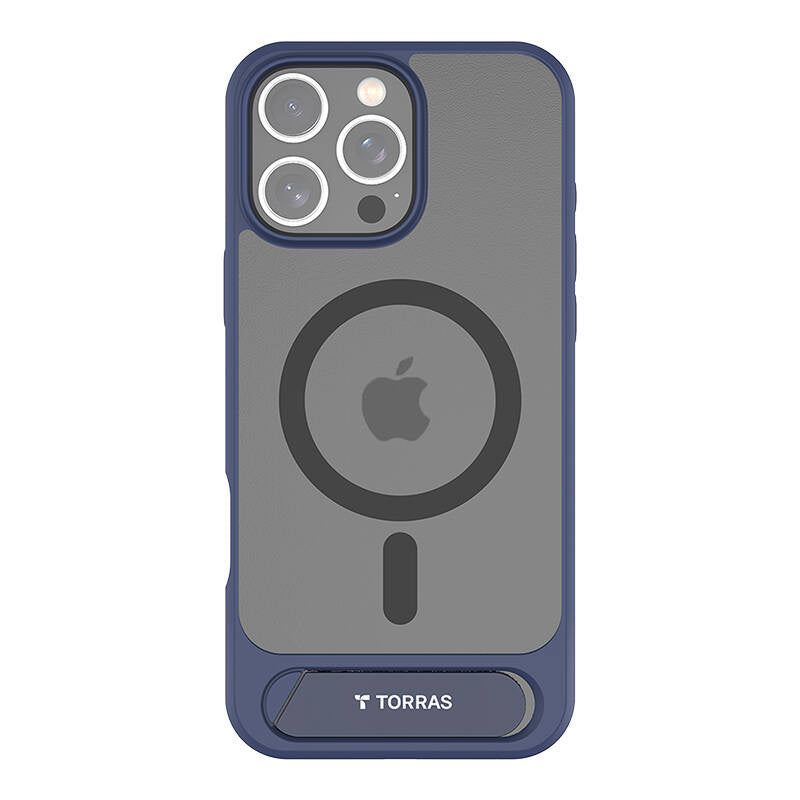 Torras Pstand Series cover til iPhone 16 Pro (blå)