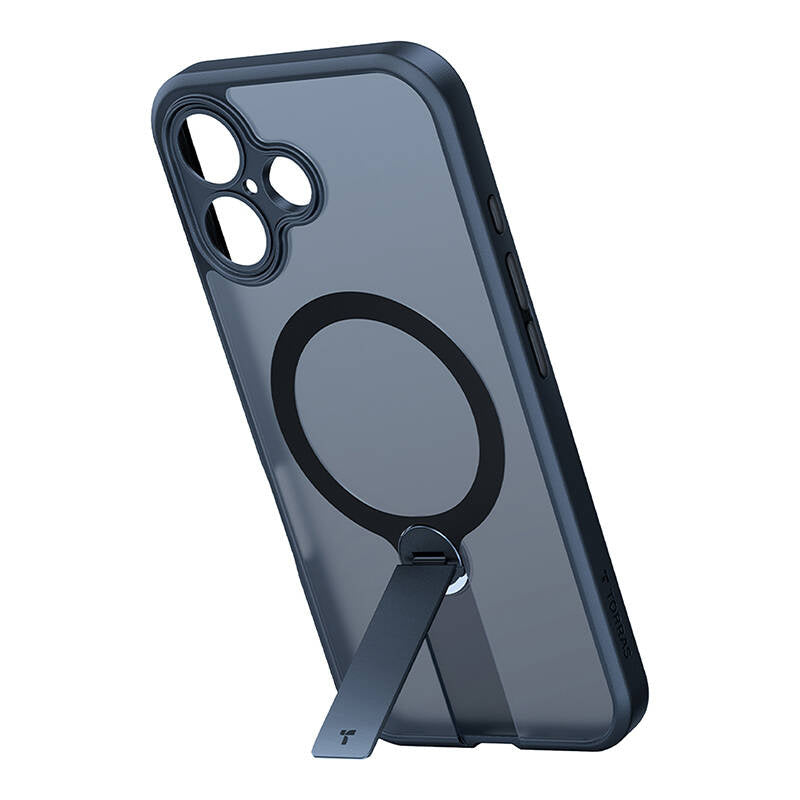 Torras Pstand Spin cover til iPhone 16 (sort)