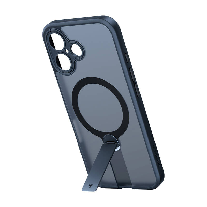 Torras Pstand Spin cover til iPhone 16 Plus (sort)