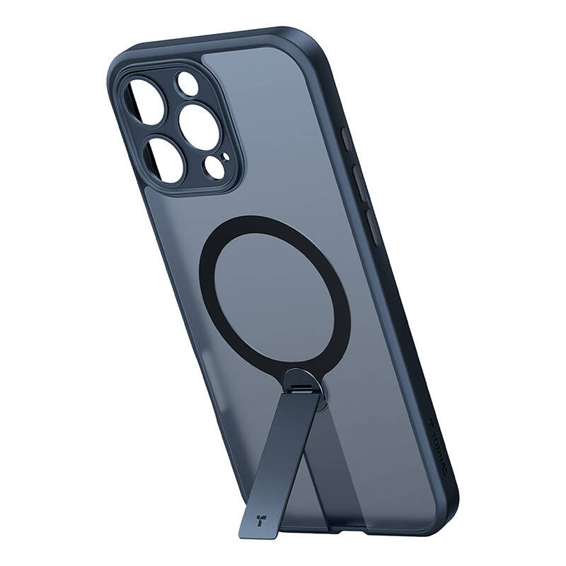 Torras Pstand Spin cover til iPhone 16 Pro (sort)