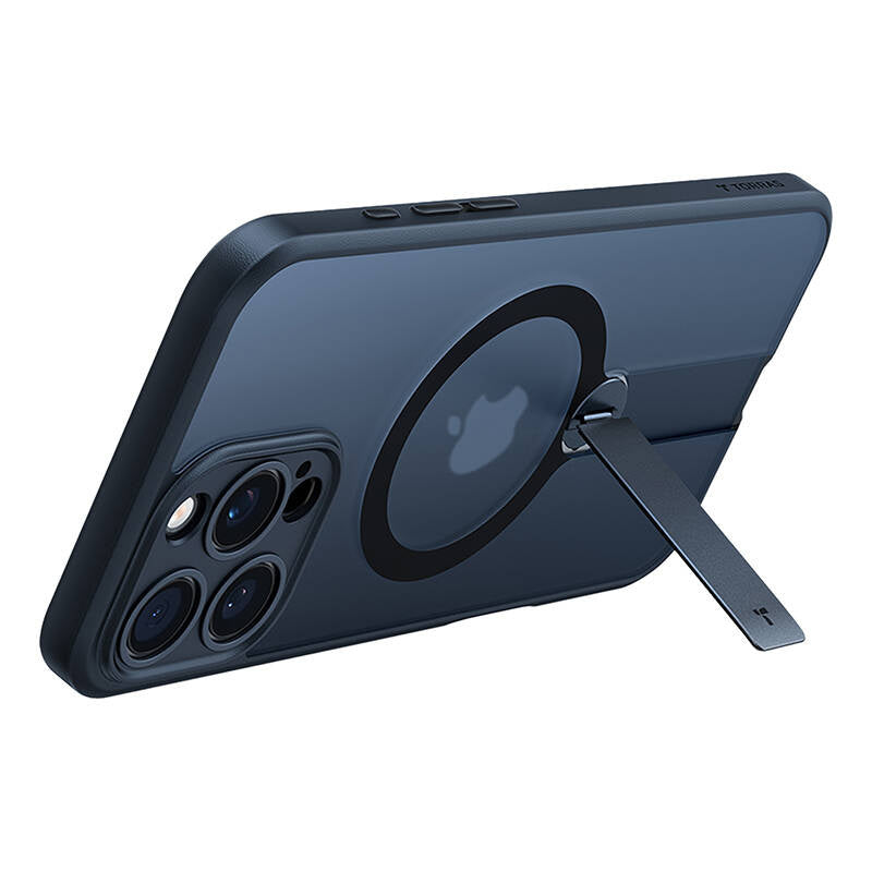 Torras Pstand Spin cover til iPhone 16 Pro (sort)