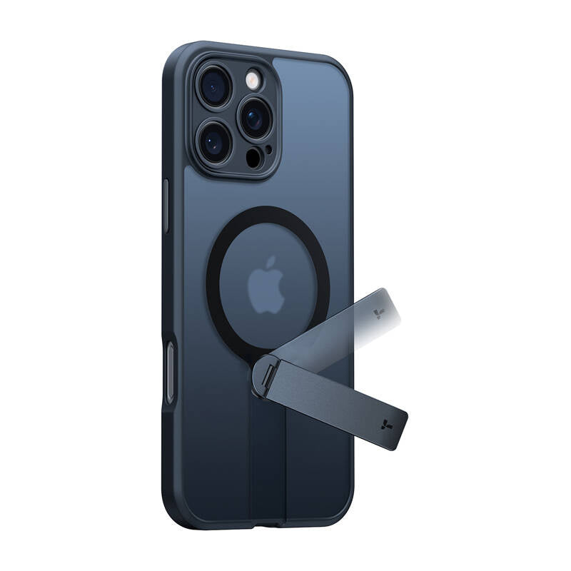 Torras Pstand Spin cover til iPhone 16 ProMax (sort)