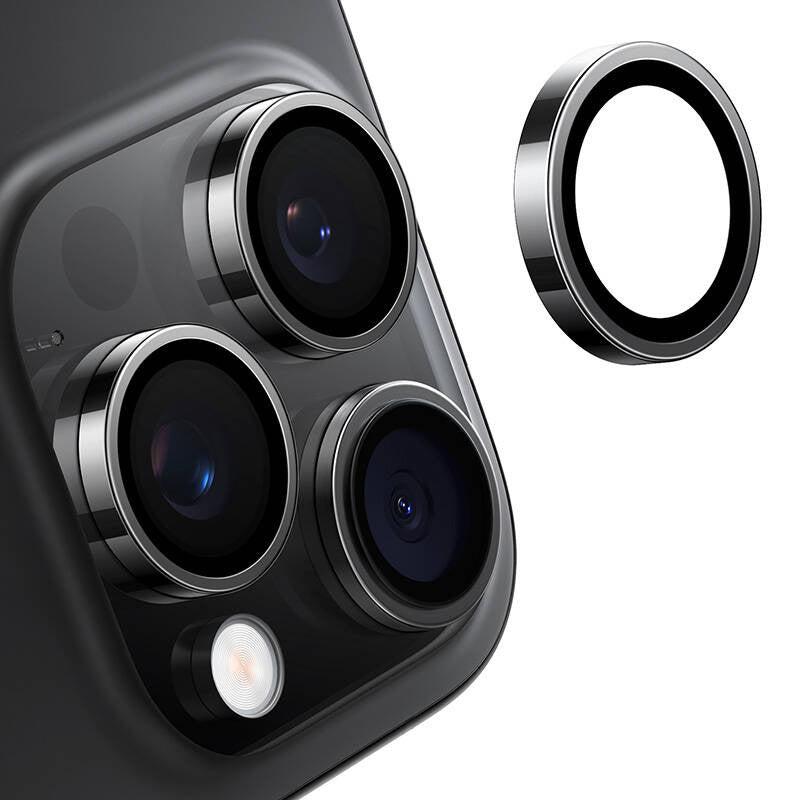 Lensguard kameraglas til iPhone 16/16 Plus (sort)