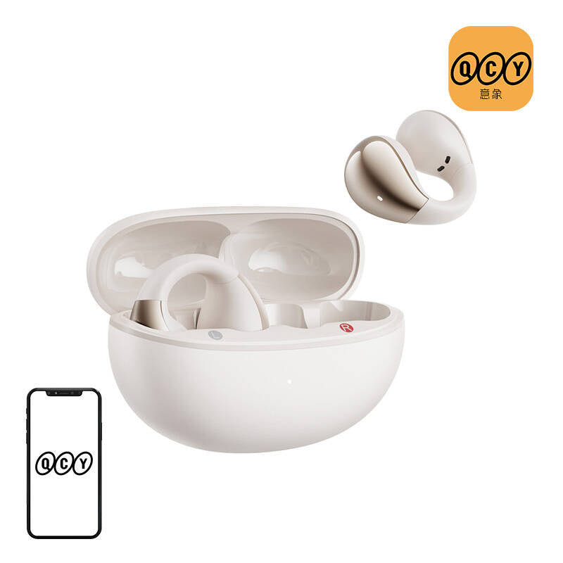 QCY Crossky Clip C30 hovedtelefoner (hvid)
