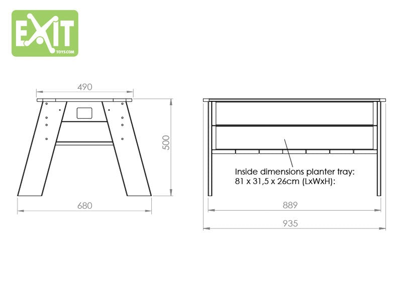 EXIT Aksent plantebord L