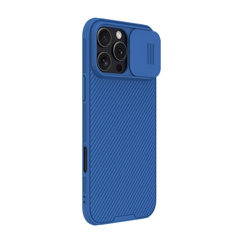 Nillkin CamShield Pro cover til iPhone 16 Pro Max (blå)