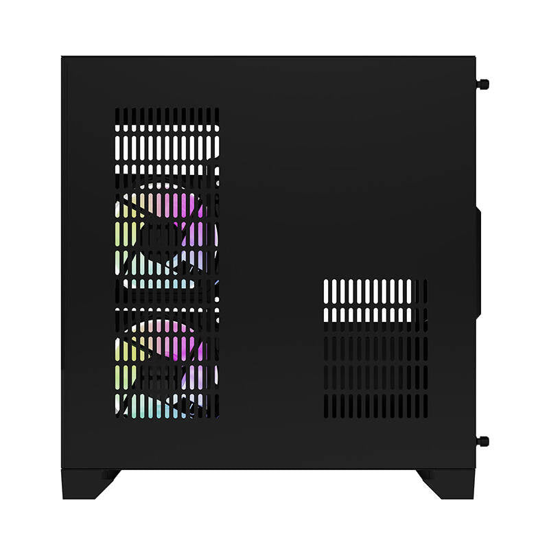 Darkflash FT350 PC-kabinet + 5 aRGB-blæsere (sort)