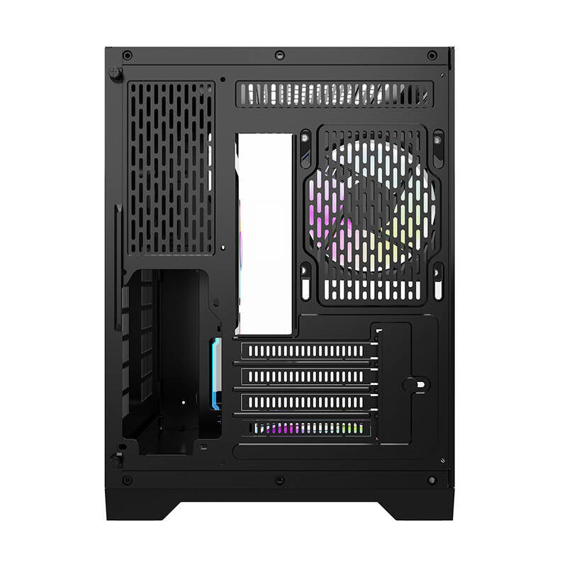 Darkflash FT350 PC-kabinet + 5 aRGB-blæsere (sort)