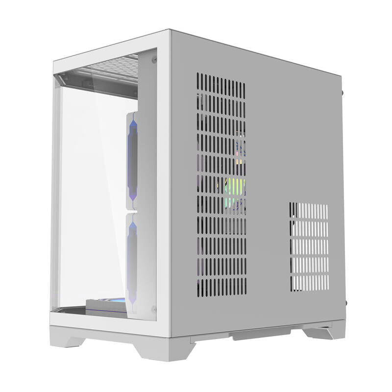 Darkflash FT350 PC-kabinet + 5 aRGB-blæsere (hvid)