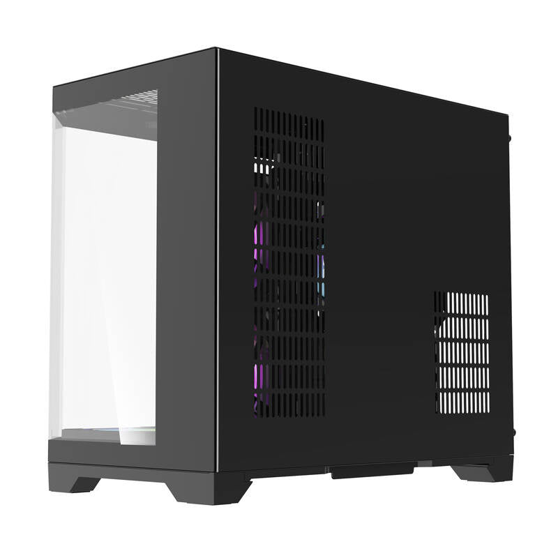 Darkflash FT418 PC-kabinet + 6 aRGB-blæsere (sort)