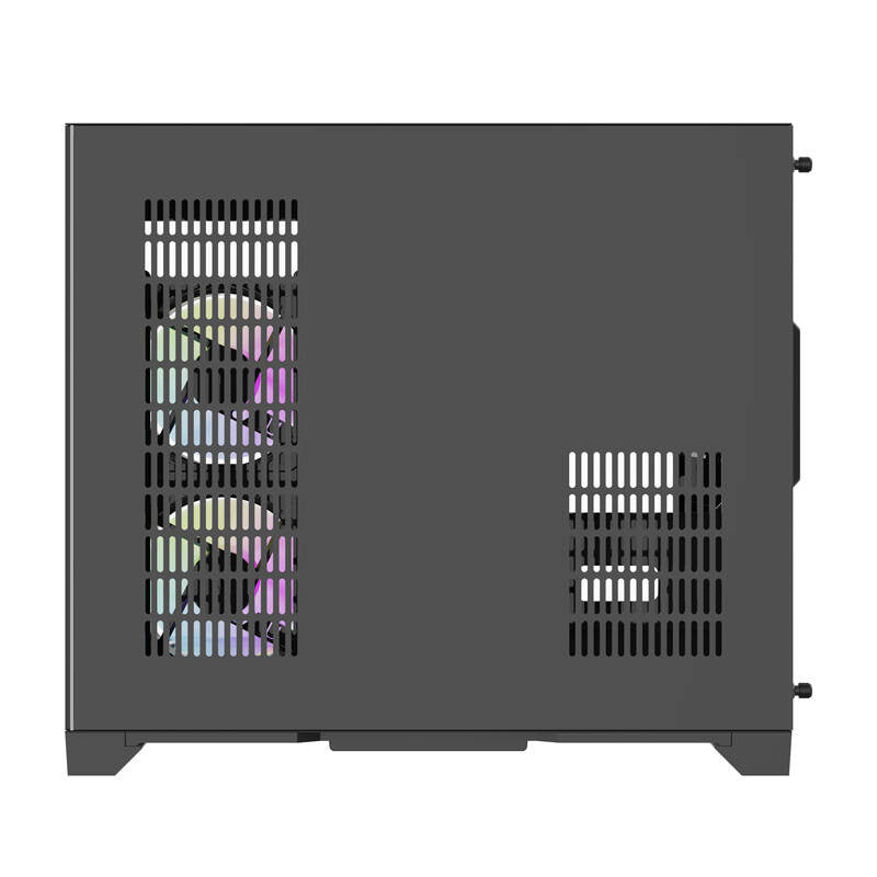 Darkflash FT418 PC-kabinet + 6 aRGB-blæsere (sort)